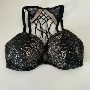 Victorias Secret very sexy strappy corset style lace push up bra 34DD